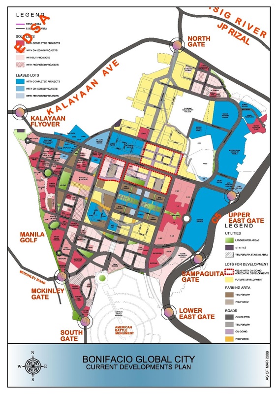 map of bonifacio global city